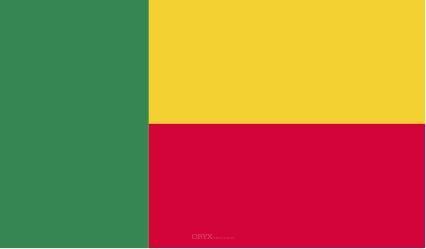 Aufkleber "Benin Flagge" 150x90