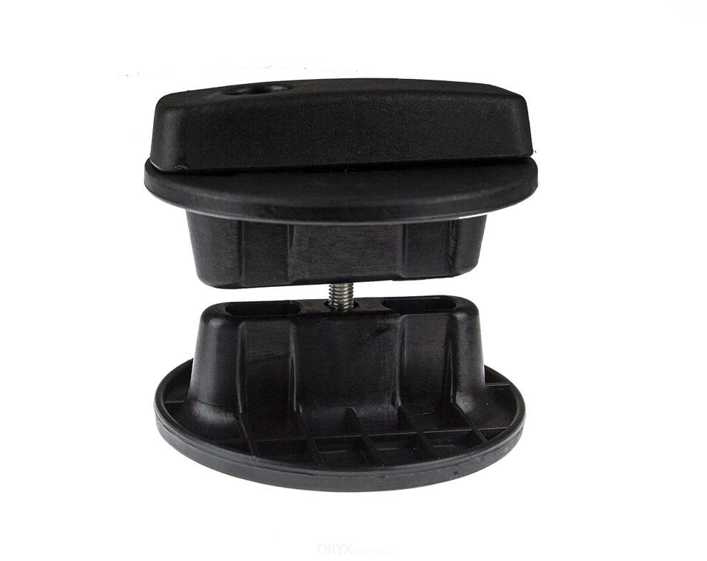 Mount plates (Kanisterhalter/ Basic) schwarz matt pulverbeschichtet -  Offroad-Tec