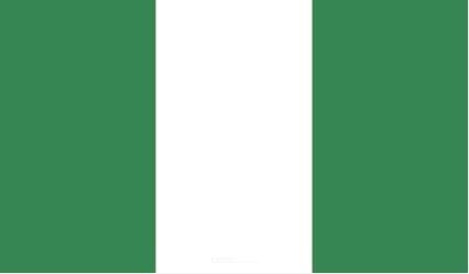 Aufkleber "Nigeria Flagge" 150x90