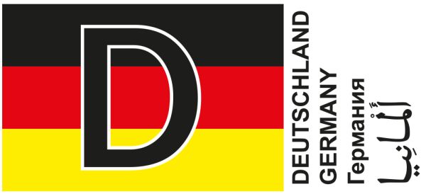 Aufkleber Deutschland Oval