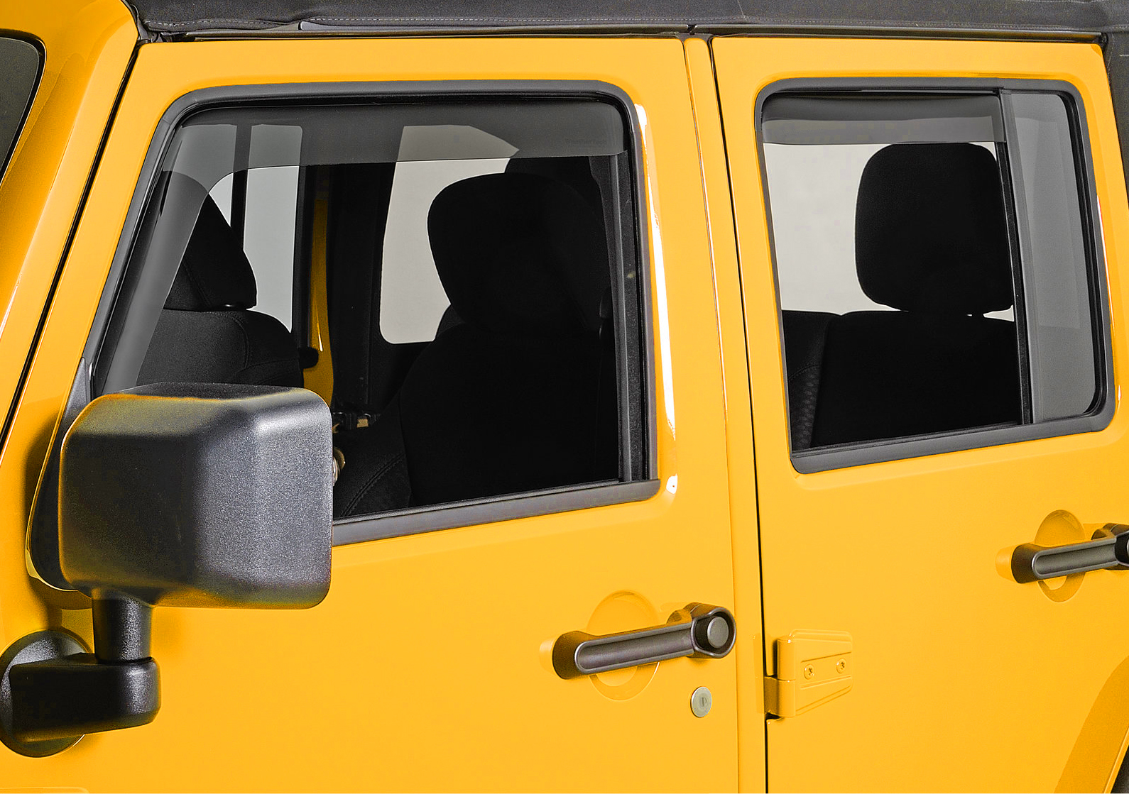 Wind deflector, front+rear, smoke, for Jeep Wrangler JK, 4-door | Thermal  Screens | Vents | Equipment for Jeep Wrangler JK | Vehicle Equipment |  Oryxsolutions