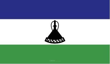 Aufkleber "Lesotho Flagge" 150x90