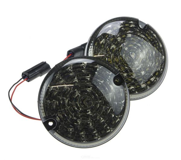 LED Rückfahrscheinwerfer + Nebelschlußleuchte Set 95mm, Klarglas-schwarz