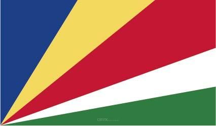 Aufkleber "Seychellen Flagge" 150x90