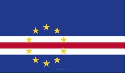 Aufkleber "Kap Verde Flagge" 150x90