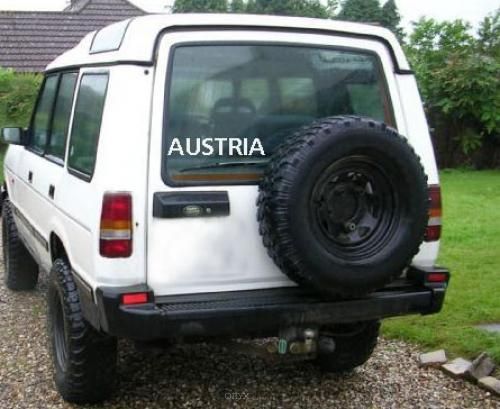 Aufkleber "Österreich" auf englisch weiß, 400mm