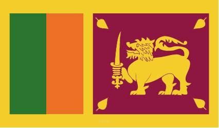 Aufkleber "Sri Lanka Flagge" 150x90