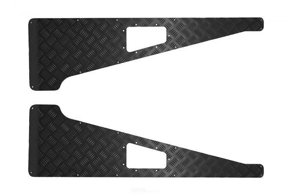 Riffelblech Schutz für Kotflügel, schwarz, passend für Defender
