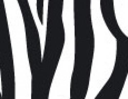 Aufkleber Tiermuster "Zebra" Version 1 weiß