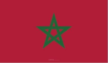 Aufkleber "Marokko Flagge" 150x90